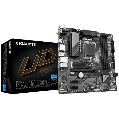 GIGABYTE B760M DS3H AX LGA1700 DDR5 Micro-ATX WiFi Motherboard