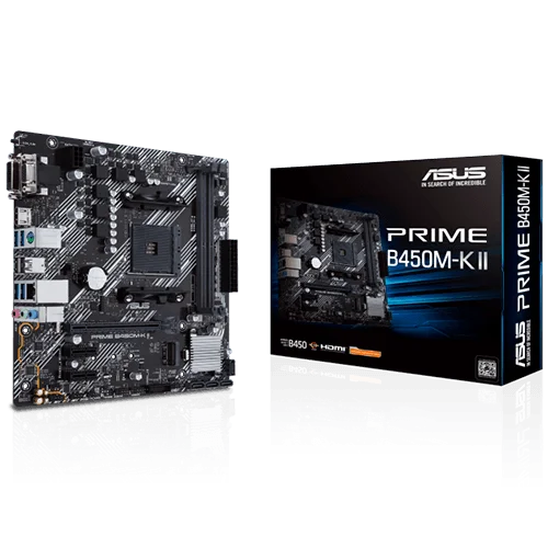 ASUS PRIME B450M-K II AM4 DDR4 Micro-ATX Motherboard
