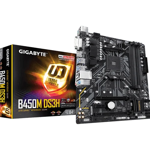 GIGABYTE B450M DS3H AM4 DDR4 Micro-ATX Motherboard