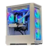 Sonic C05 ARGB Gaming Case with RGB Fans - White