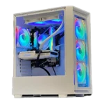 Sonic C05 ARGB Gaming Case with RGB Fans - White