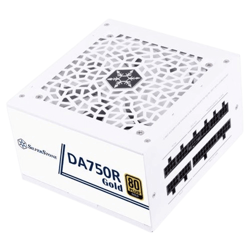 SilverStone DA750R Gold 750W Fully Modular Power Supply - White