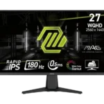 MSI MAG 275QF 27″ QHD 180Hz Rapid IPS 0.5ms GTG Monitor