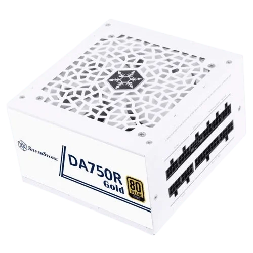 SilverStone DA750R Gold 750W 80 PLUS Gold Fully Modular ATX Power Supply - White