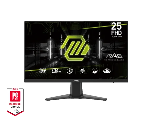 MSI MAG 256F 24.5″ FHD 180Hz Rapid IPS 1ms GTG Monitor