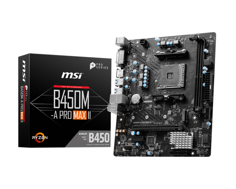 MSI B450M-A PRO MAX II AMD Motherboard