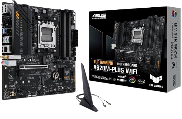 Asus Tuf GAMING A620M-PLUS WIFI DDR5 Motherboard