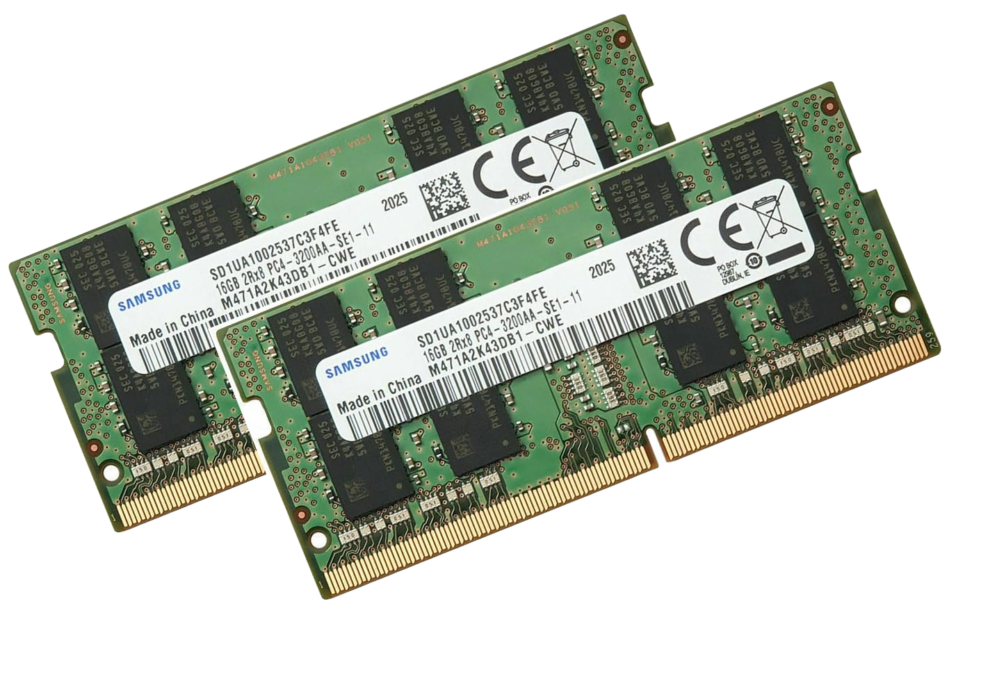 SAMSUNG 32GB (16x2) 3200MHz DDR4 Dual Sticks - Optimize PC