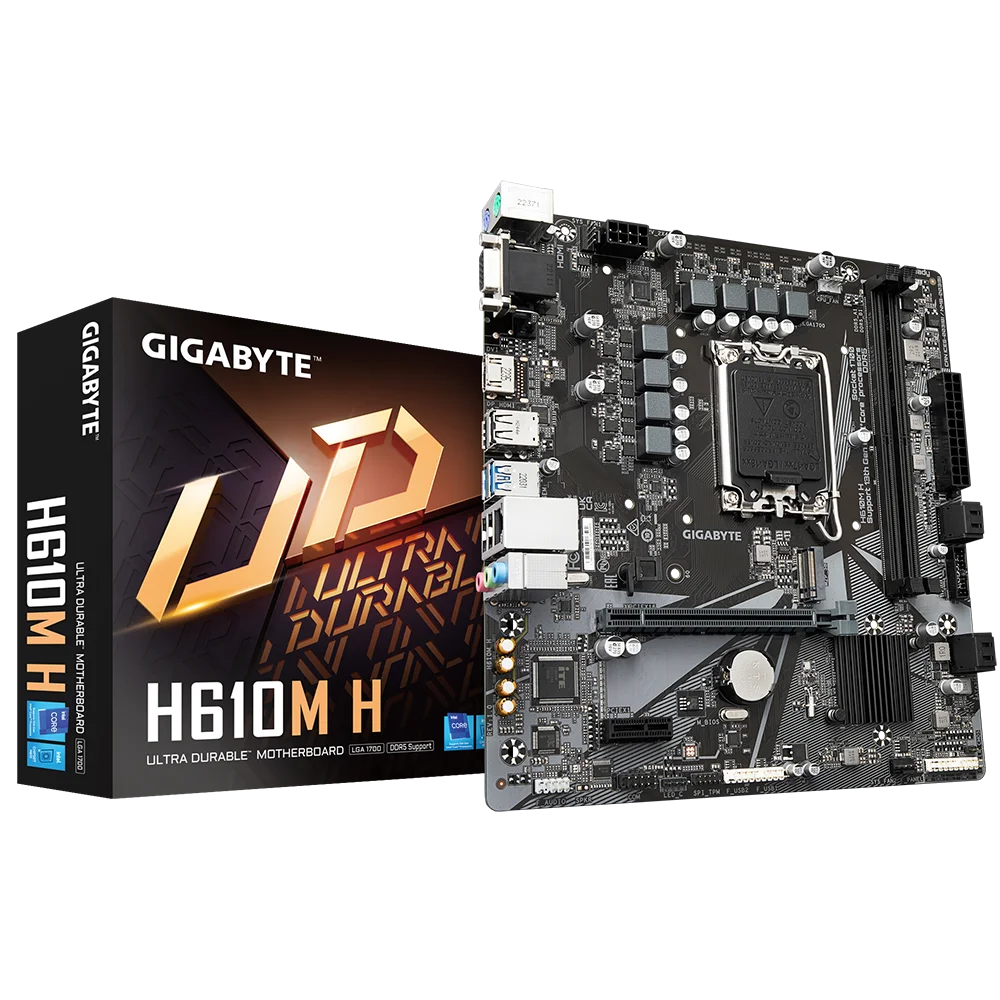 GIGABYTE H610M H LGA1700 DDR5 Micro-ATX Motherboard