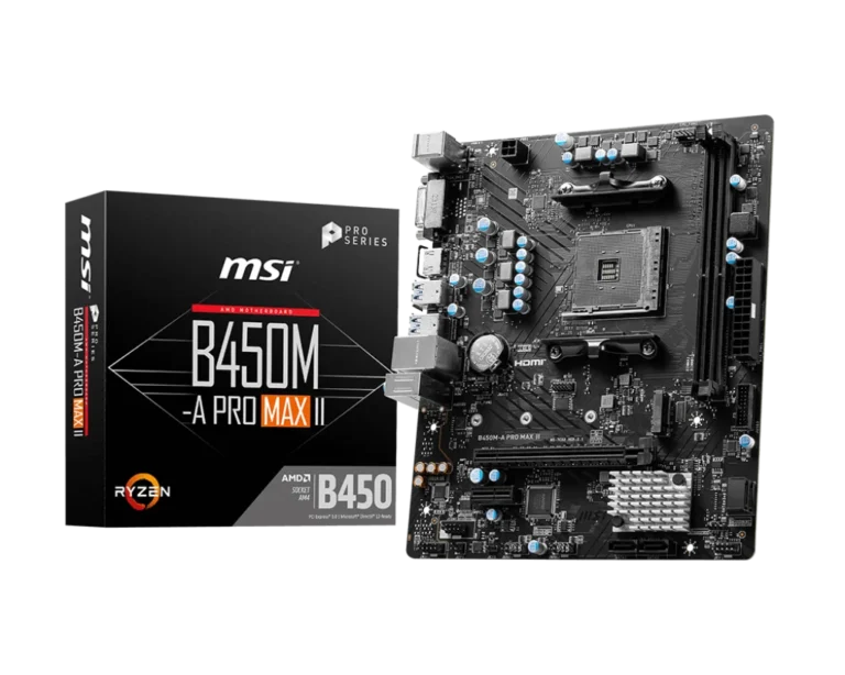 MSI B450M-A PRO MAX II AM4 DDR4 Micro-ATX Motherboard