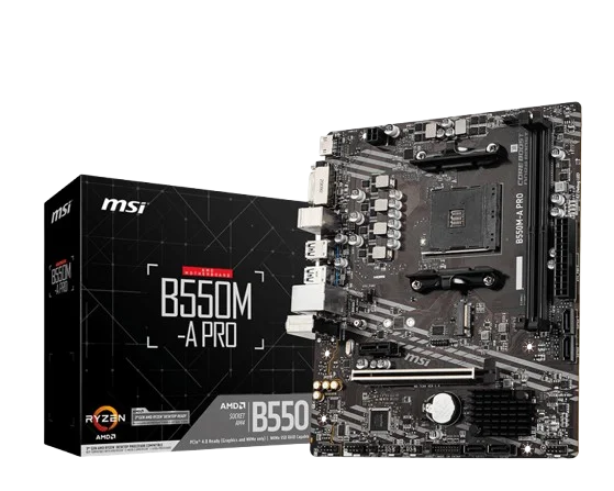 MSI B550M-A PRO AM4 DDR4 Micro-ATX Motherboard