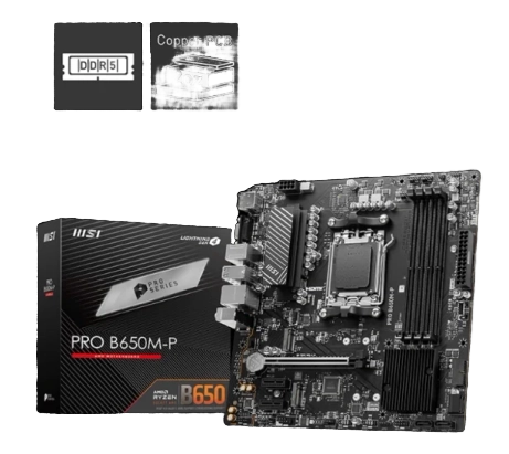MSI PRO B650M-P AM5 DDR5 Micro-ATX Motherboard