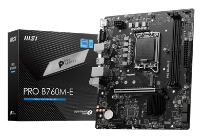 MSI PRO B760M-E LGA1700 DDR5 Micro-ATX Motherboard
