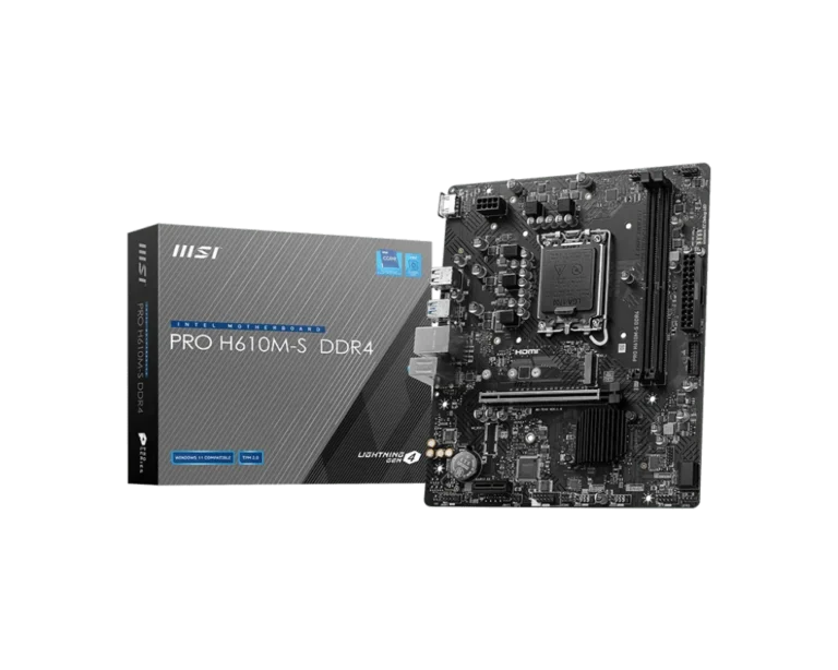 MSI PRO H610M-S DDR4 LGA1700 Micro-ATX Motherboard
