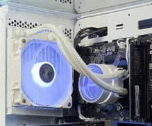 Thunder Gelid 120mm AIO Liquid CPU Cooler - White