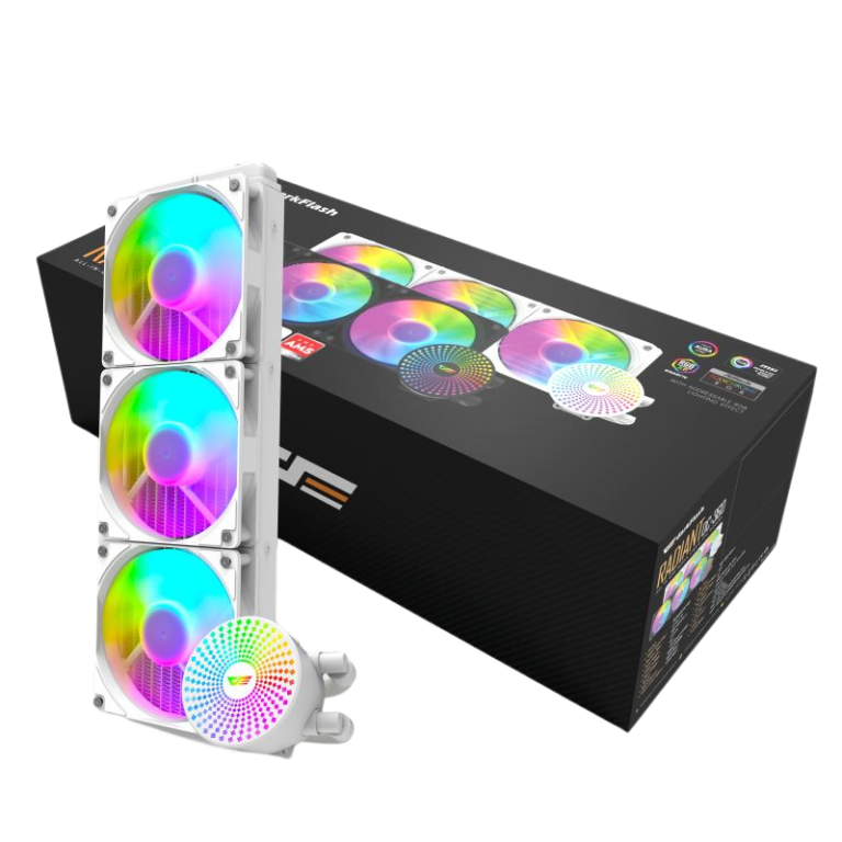Darkflash DCS-360 White ATX Case - Optimal PC Cooling