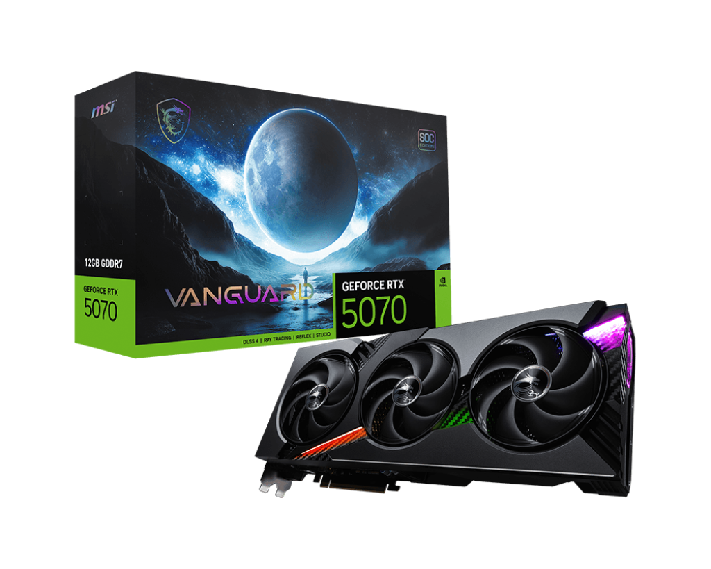 MSI GeForce RTX 5070 12G VANGUARD SOC NEW: Unleash Power!
