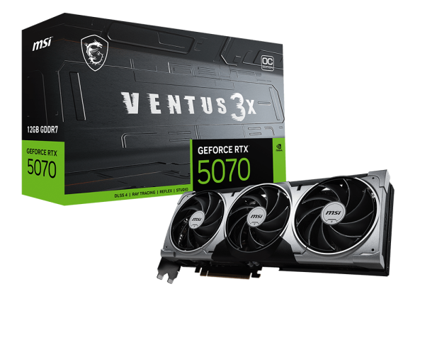 MSI RTX 5070 Ventus 3X OC graphics card