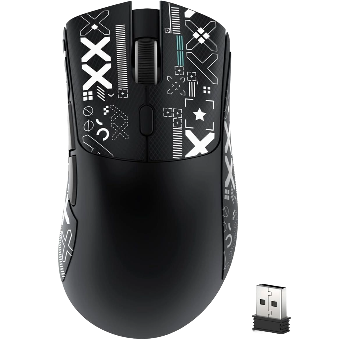 ATTACK SHARK R1 Mouse wired wireless type c charging black Pakistan