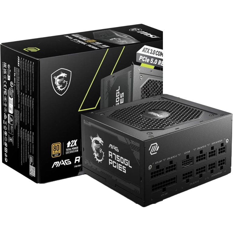 MSI MAG A750GL Pakistan PCIE 5 80+ Gold Power Supply