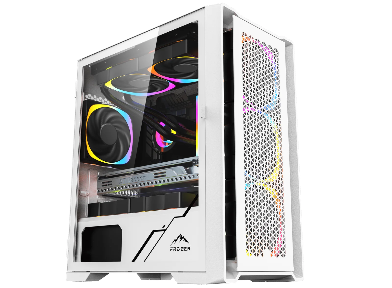 Frozer Chamber ATX Gaming Case – White