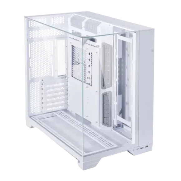 Lian Li O11 Vision Compact ATX Gaming Case - White
