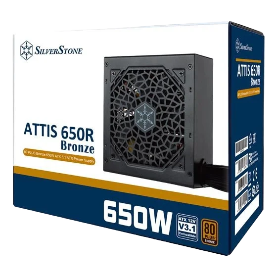 SilverStone ATTIS 650W 80 PLUS 230V EU ATX Power Supply