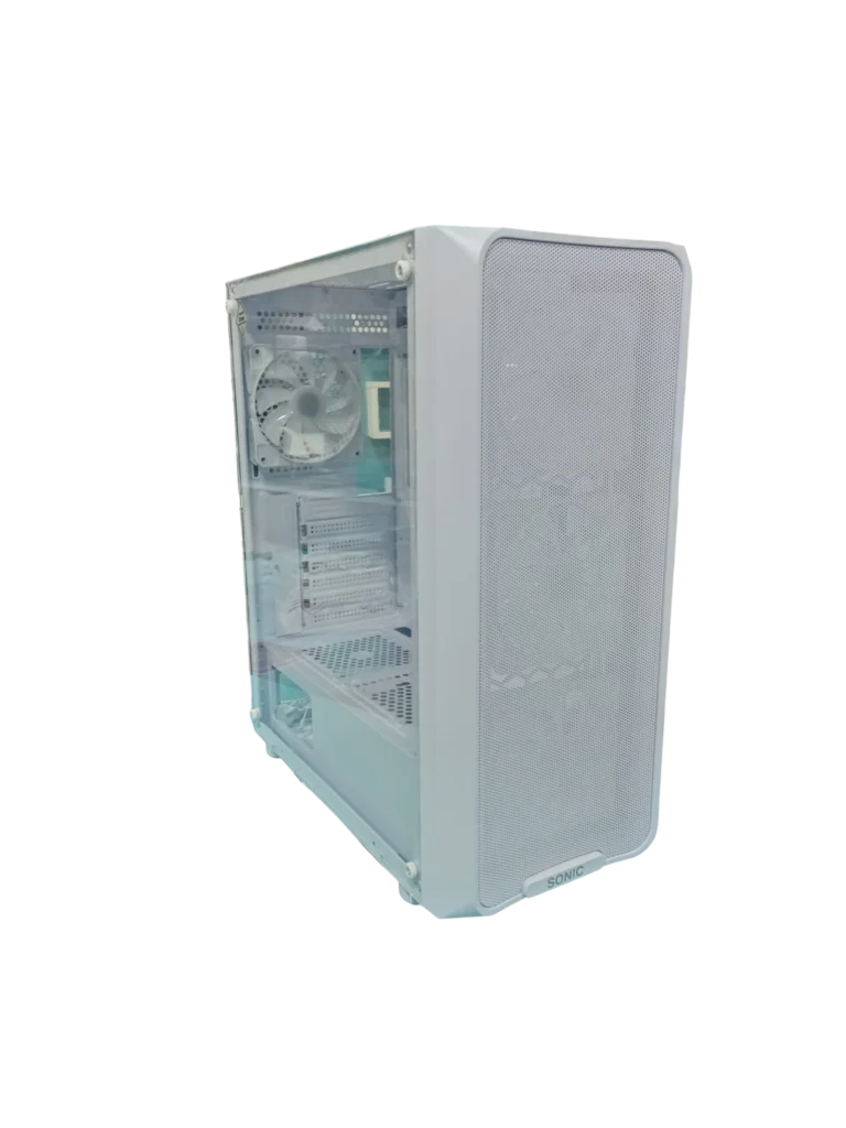 Sonic E612 ATX Gaming Case - White