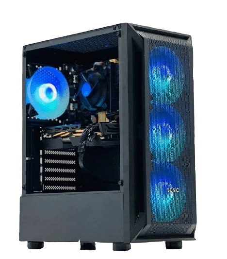 Sonic R19 ATX Gaming Case - Black