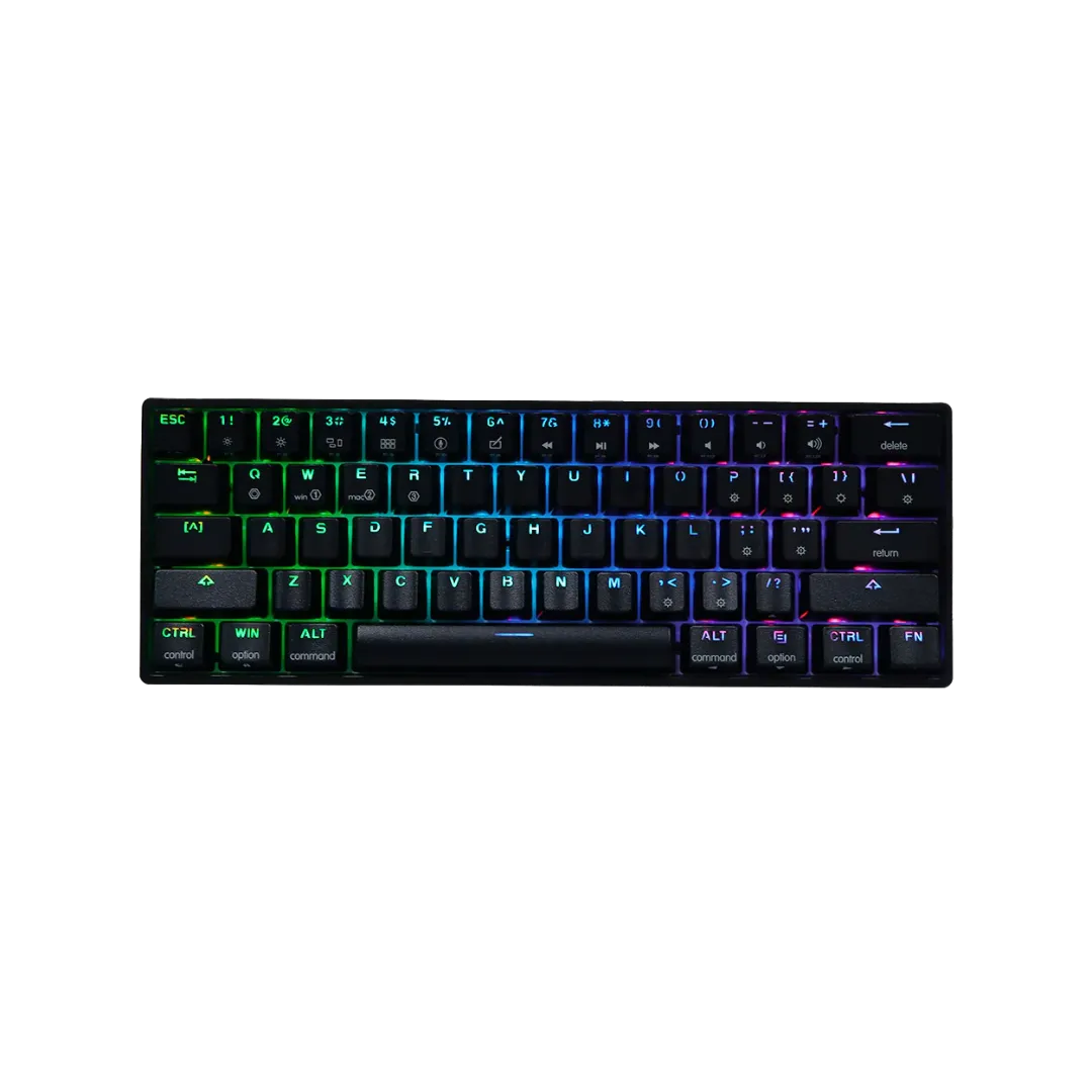 AK 61 Backlit Keyboard 60% - black Pakistan