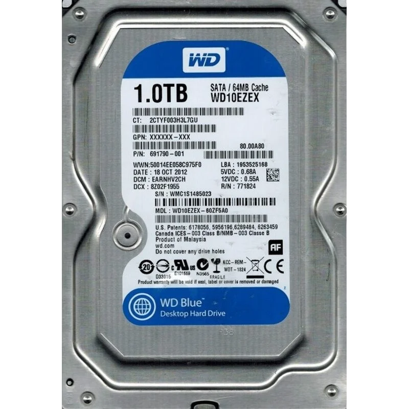 WD Blue 1TB 3.5" SATA HDD
