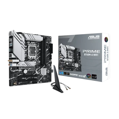ASUS PRIME B760M-A WIFI LGA1700 DDR5 Micro-ATX Motherboard
