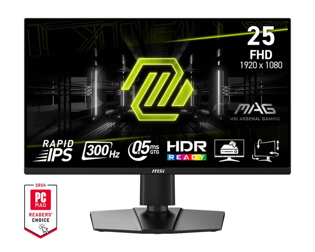 MSI MAG 255PXF 24.5″ FHD 300Hz Rapid IPS 0.5ms GTG Monitor