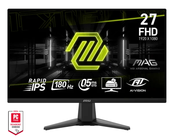 MSI MAG 275F 27″ FHD 180Hz Rapid IPS 0.5ms GTG Monitor