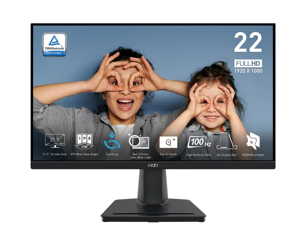 MSI PRO MP225 21.5″ FHD 100Hz IPS 1ms MPRT Monitor