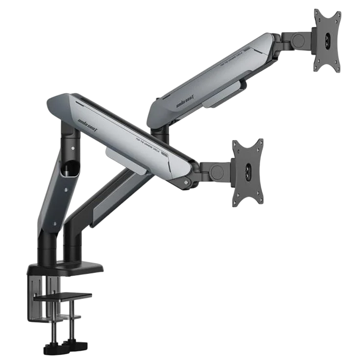 AndaSeat Stealth Pro II Duo A9-2S Dual Monitor Arm for 17" to 42" Monitors - Black Titanium