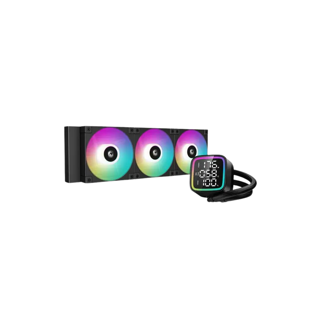 DeepCool LD360 360mm ARGB Digital AIO Liquid CPU Cooler - Black