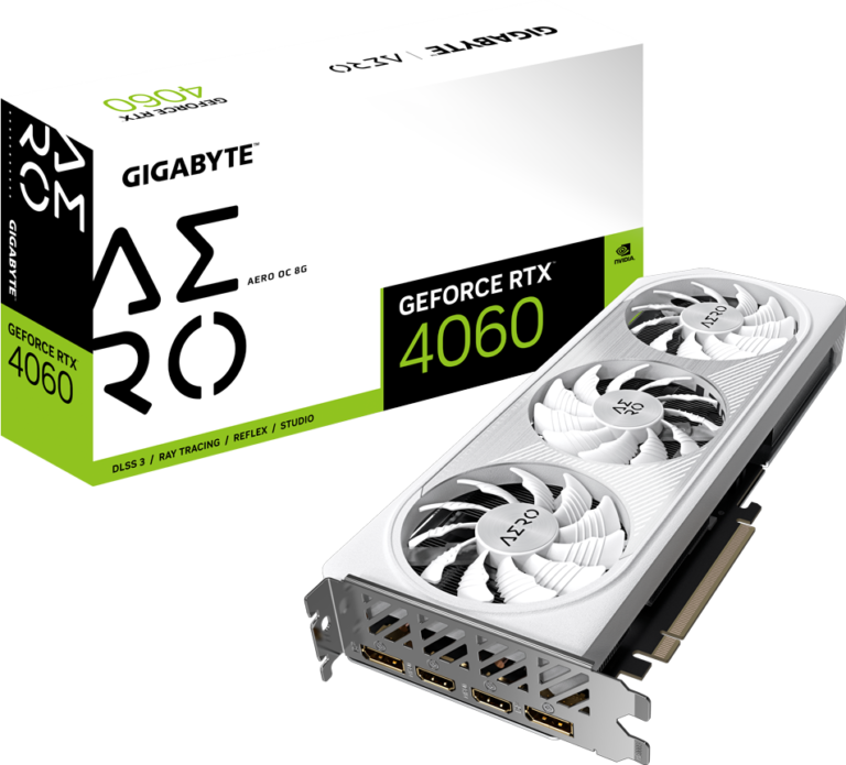 GIGABYTE GeForce RTX 4060 AERO OC 8GB GDDR6 Graphics Card