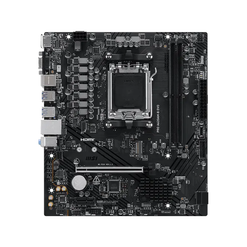 MSI PRO A620AM-B EVO AM5 DDR5 Micro-ATX Motherboard