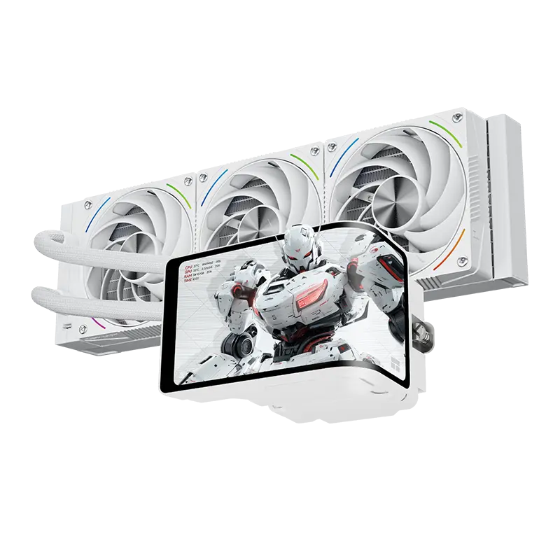 Thermalright Wonder Vision 360 Turbo 360mm ARGB LCD AIO Liquid CPU Cooler - White