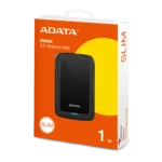 ADATA HV300 1TB Slim USB 3.2 Gen 1 External Hard Drive - Black