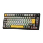 AJAZZ AK820 PRO Wireless Mechanical Keyboard - Gray Yellow