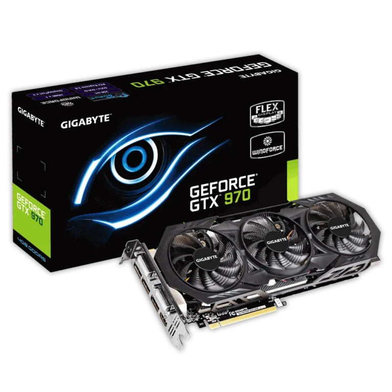 GIGABYTE GeForce GTX 970 WINDFORCE 3X OC 4GB GDDR5 Graphics Card
