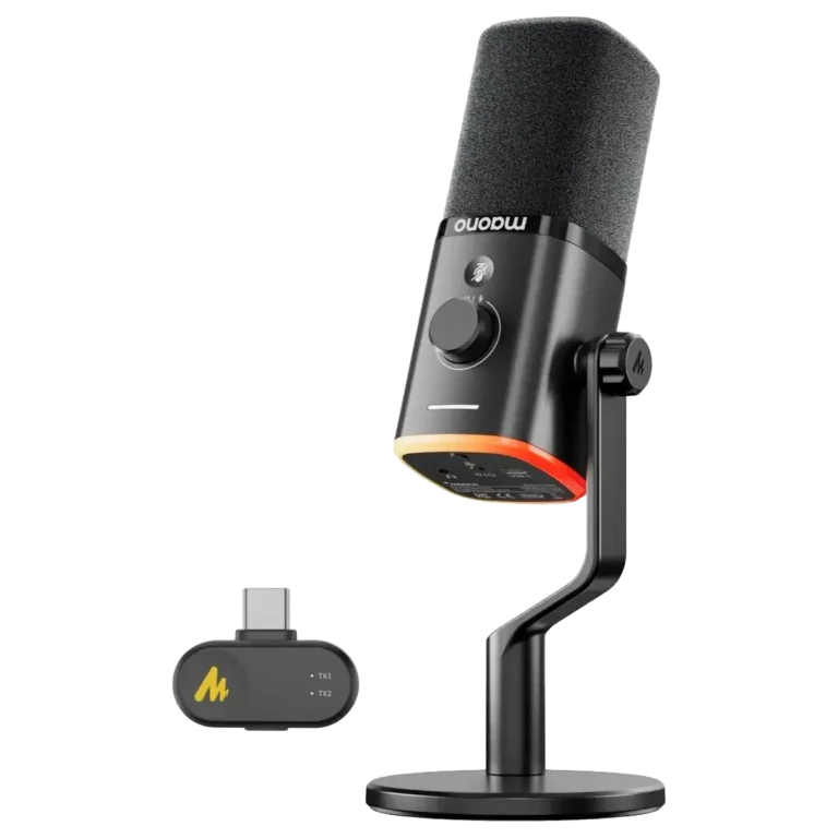 MAONO PD100W Wireless & USB Dynamic Microphone - Black