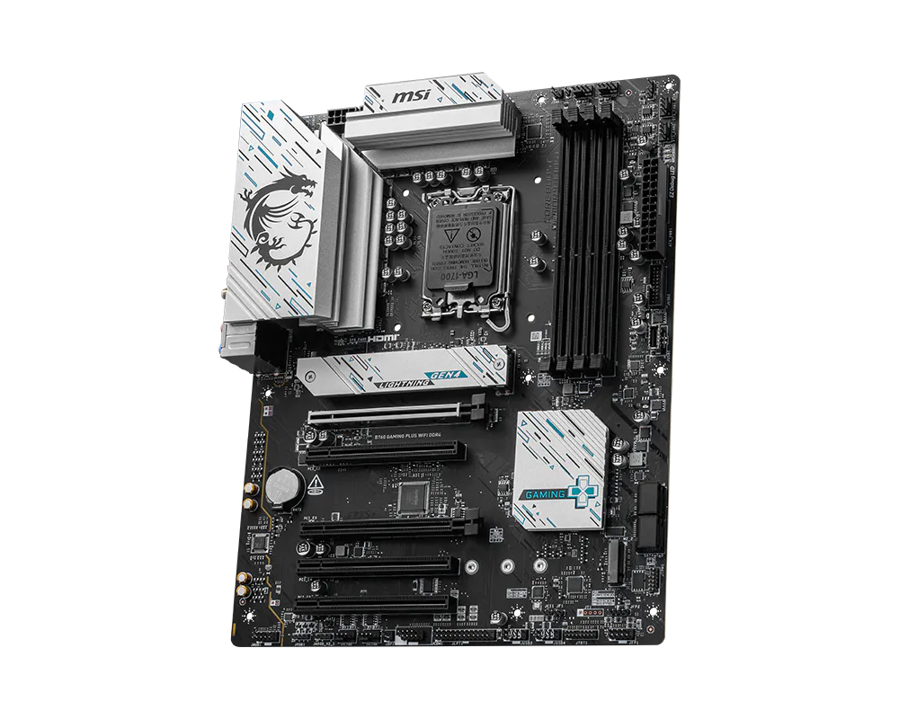 MSI B760 GAMING PLUS WIFI DDR4 LGA1700 ATX Motherboard