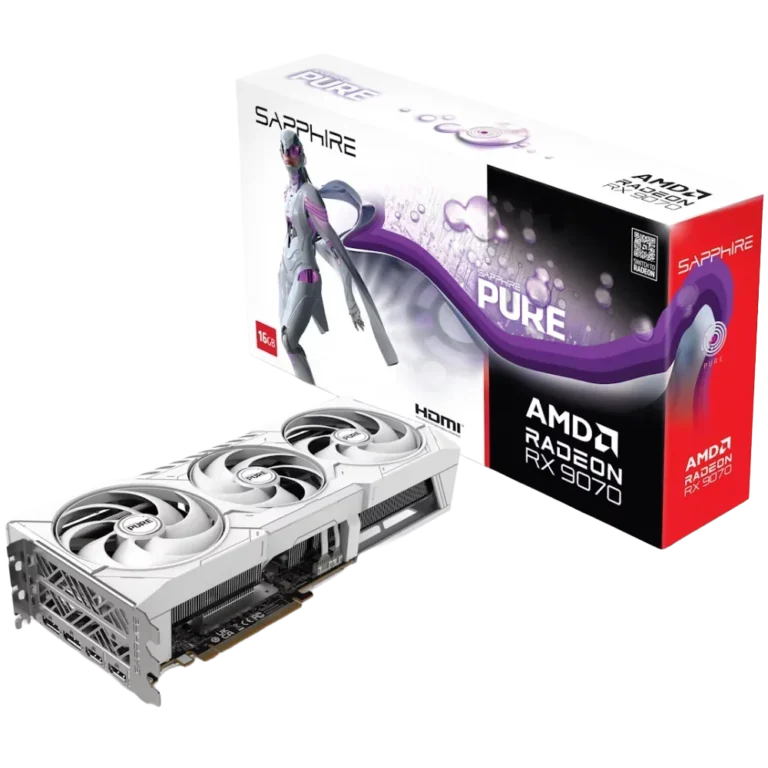 SAPPHIRE PURE AMD Radeon RX 9070 OC 16GB GDDR6 Graphics Card