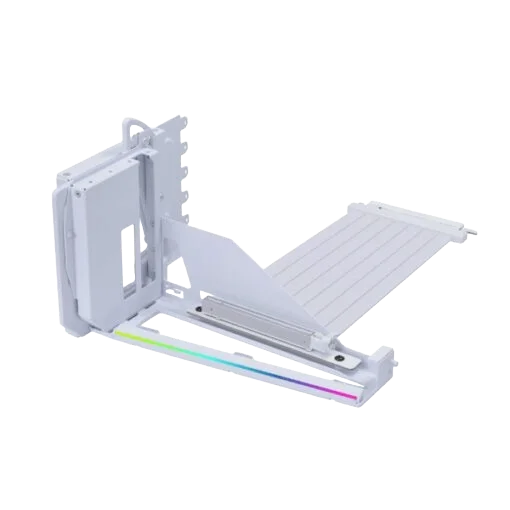 Lian Li 4 Slots Vertical GPU Kit (VG4v4) ARGB GPU Support Bracket (200mm PCIe 5.0) Riser cable White